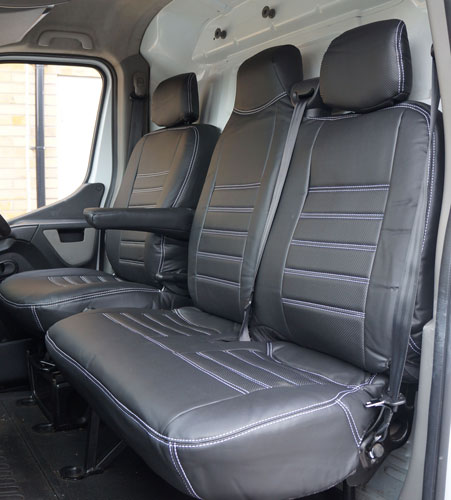 Leather van on sale seat covers